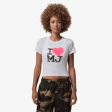 womens jordan flight s/s tee (white)