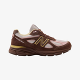mens new balance 990v4 (brown/cream/pink)