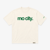preorder mens premiumgoods. mo city s/s tee (cream/forest green)