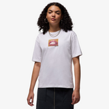 womens jordan graphic s/s tee (white)