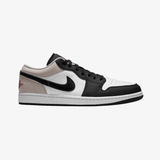 mens jordan 1 low se (black/team red)