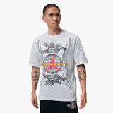 mens jordan s/s graphic tee (white/infrared)