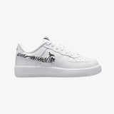 preschool nike force 1 low (white/black)