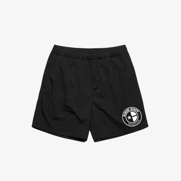 mens ridin' dirty og logo water short (black)