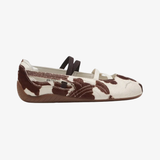 womens puma speedcat ballet cow (chocolate/warm white)