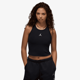 womens jordan essentials tank top (black/white)