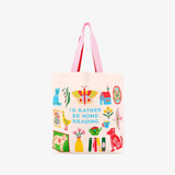 ban.do i'd rather be home reading canvas tote