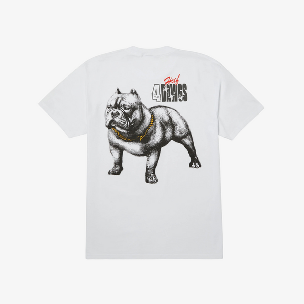 mens huf 4 the dawgs s/s tee (white)