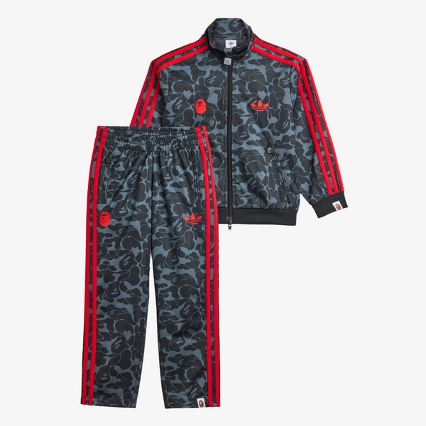 kids adidas x bape track suit set (black) – Premium Goods