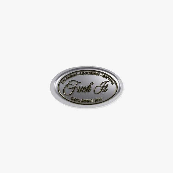 huf fuck it signet ring (silver)