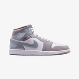 mens jordan 1 mid se (white/cool grey)