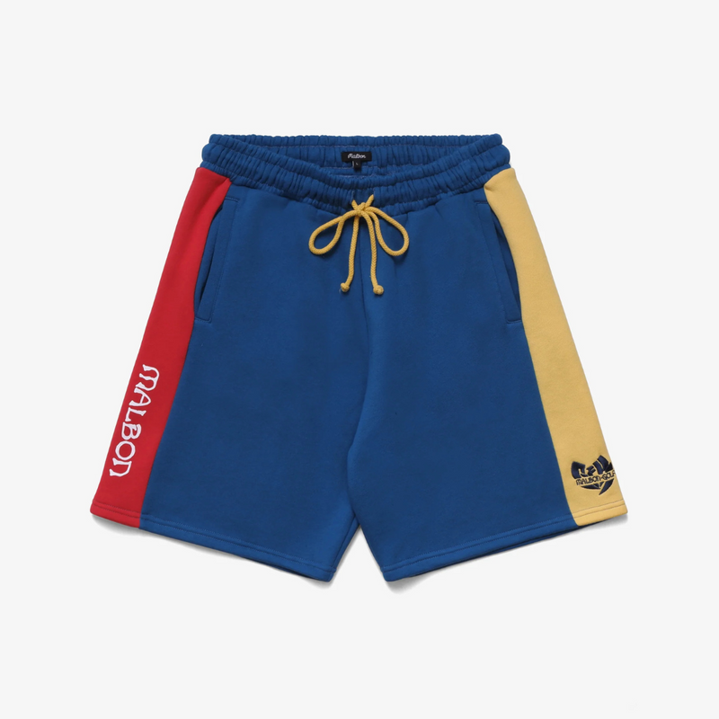 mens malbon x ghostface killah clubhouse sweatshort (blue)