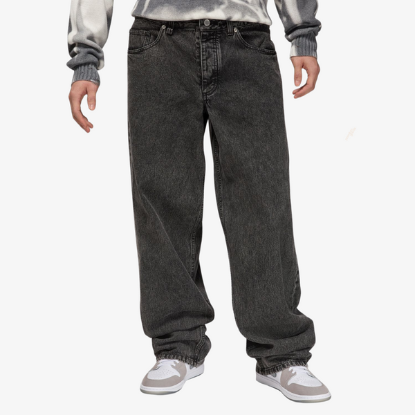 mens jordan denim pants (black)