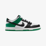 gradeschool nike dunk low off (white/black-malachite)