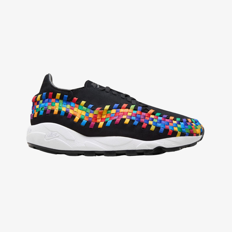 womens nike air footscape woven (black/multi)