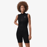 womens jordan romper bodysuit (black/white)