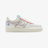 womens air force 1 '07 (sail/multi-color-action red)