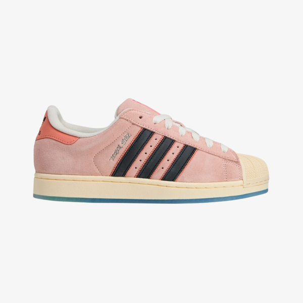 mens adidas x patrick superstar (black/wonder clay)