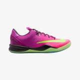 mens nike kobe 8 protro (red plum/electric green/pink flash)