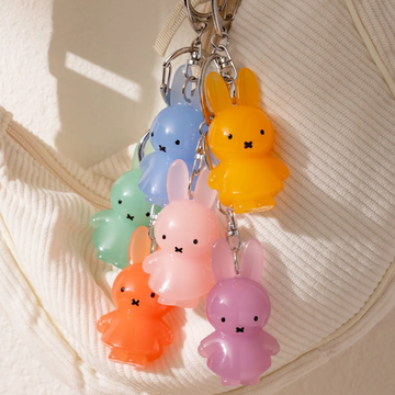 smoko miffy goes pastel jelly keychain blind box