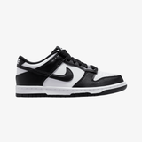gradeschool nike dunk low (white/black)