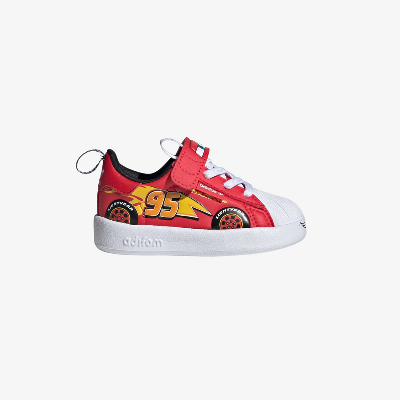 toddler adidas x pixar cars adifom superstar 360 (pure ruby/white)