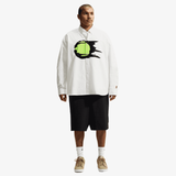 mens nike club rules french terry shorts (black/black)