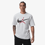 mens jordan brooklyn s/s tee (white/red)