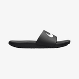 gradeschool nike kawa slide (black/white)