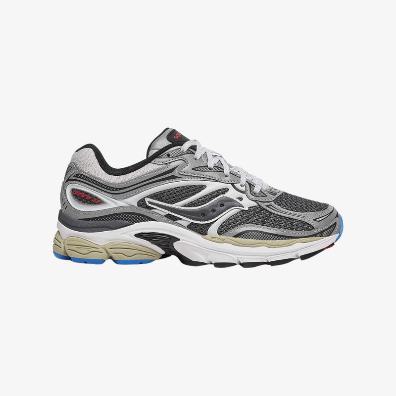 mens saucony progrid omni 9 (grey silver)