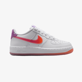 gradeschool nike air force 1 (white/bright violet)