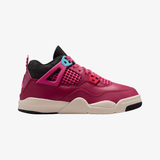 preschool jordan 4 retro "she's a star" (sweet beet/desert pink)