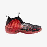mens nike air foamposite one x stranger things (black/bright crimson)