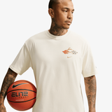 mens nike devin booker chevy s/s tee (pale ivory)