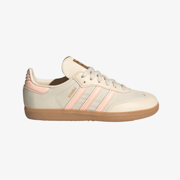 preschool adidas samba og (wonder white/pink)