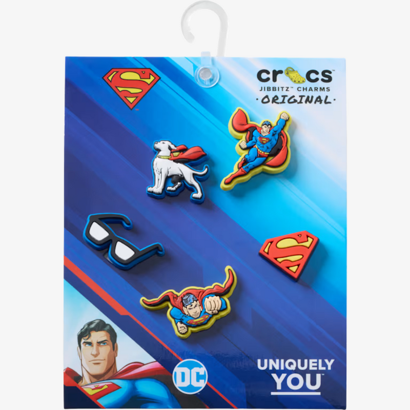 crocs  jibbitz (superman 5 pack)