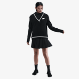 womens nike sportswear pleated skirt (black/sail)