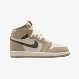 preschool jordan 1 retro high og (khaki/multi-color-sail)
