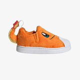 toddler adidas x pokemon superstar quickon (orange/footwear white/equipment green)