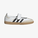 gradeschool adidas samba jane (white/alumina/gum3)