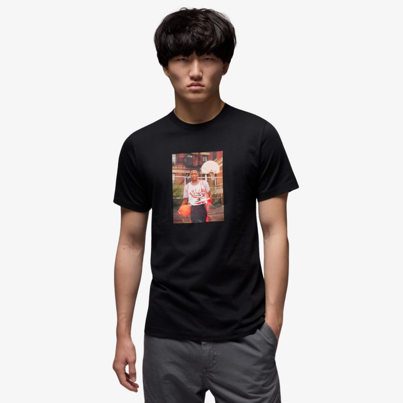 mens jordan s/s photo tee (black)