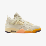 womens jordan 4 retro "birds of paradise" (coconut milk/muslin-bright mango)