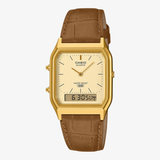 casio vintage analog digital watch (gold)