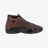 mens mowalola x jordan 14 retro sp (black/burnt red)