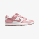 gradeschool nike dunk low (pink glaze/white)