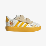 toddler adidas vl court winnie cf i (white/yellow/black)