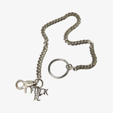 huf fuck it wallet chain (silver)