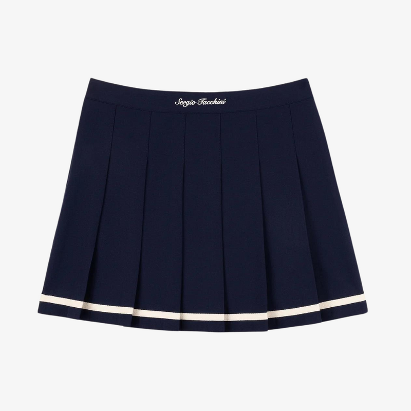 womens sergio tacchini kalkman tennis skirt (maritime blue)