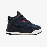 toddler jordan 3 x levi's® "indigo and gym red" (denim/black-sail)