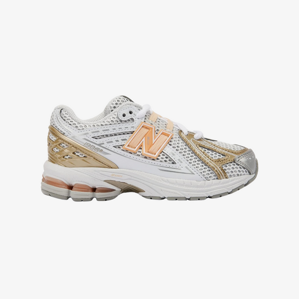preschool new balance 1906 (silver metallic/peach bloom)